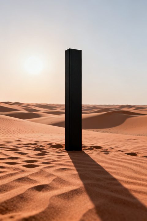 Desert Monolith — Real output from this prompt
