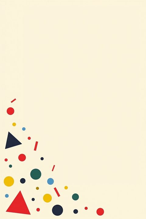 Geometric Confetti — Real output from this prompt