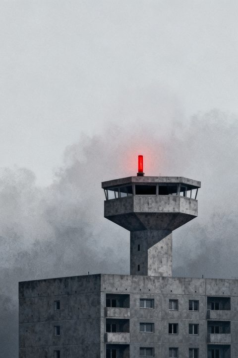 Watchtower Silhouette — Real output from this prompt