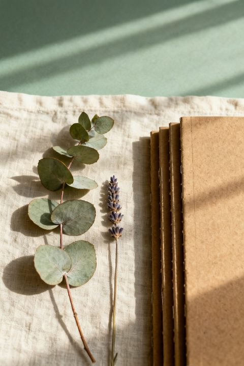Pressed Eucalyptus Flatlay — Real output from this prompt