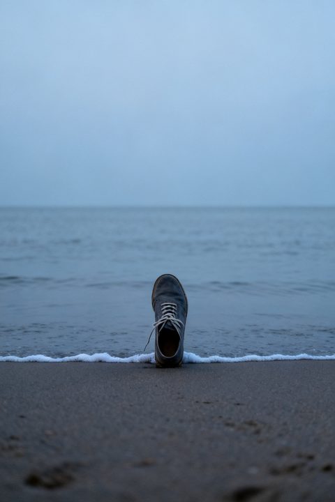 Shoe at the Tide Line — Real output from this prompt