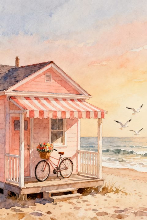 Beach Cottage — Real output from this prompt