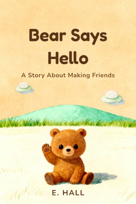 Children's Book book cover: Bear Says Hello