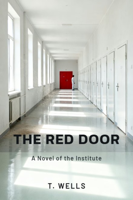 Dystopian book cover: THE RED DOOR