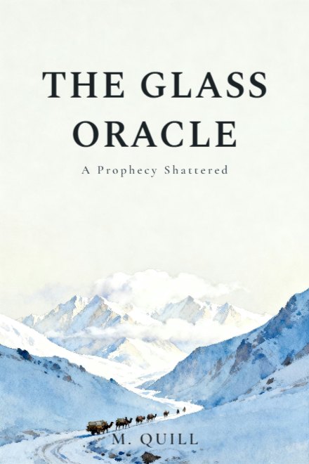 Fantasy book cover: THE GLASS ORACLE