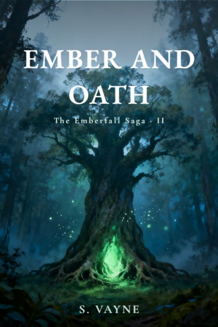 Fantasy book cover: EMBER AND OATH