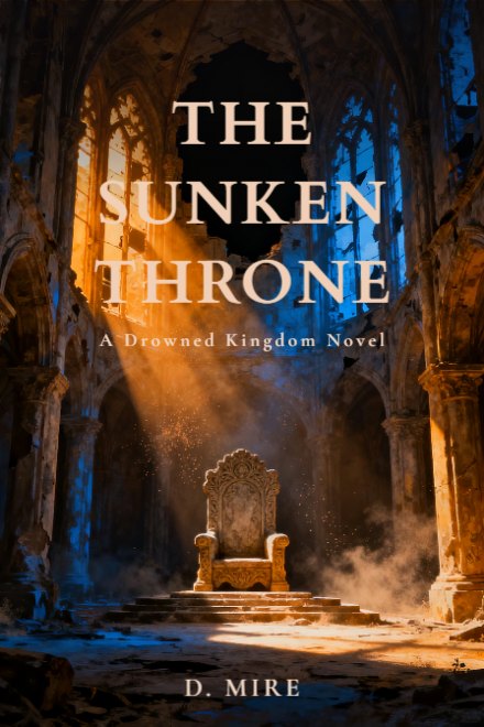 Fantasy book cover: THE SUNKEN THRONE