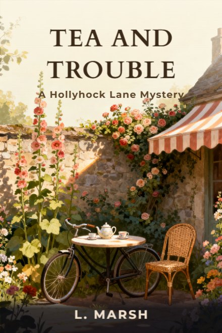 Mystery book cover: TEA AND TROUBLE