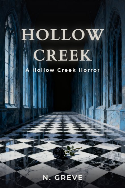 Horror book cover: HOLLOW CREEK