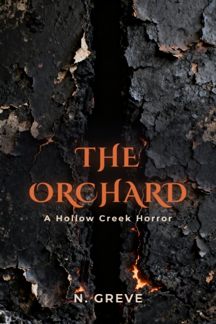 Horror book cover: THE ORCHARD