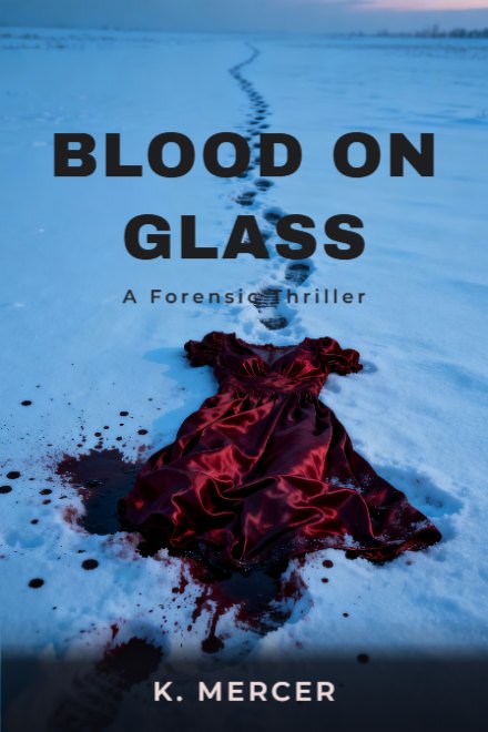 Thriller & Crime book cover: BLOOD ON GLASS