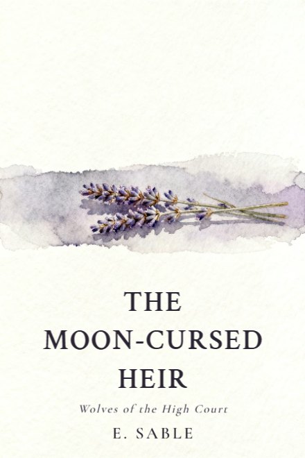 Romantasy book cover: THE MOON-CURSED HEIR
