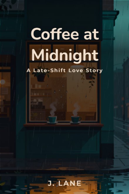 Romance book cover: Coffee at Midnight