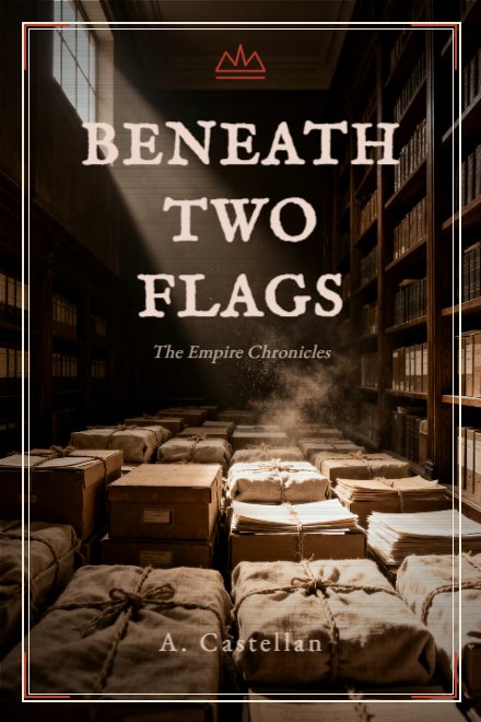 Historical Fiction book cover: BENEATH TWO FLAGS