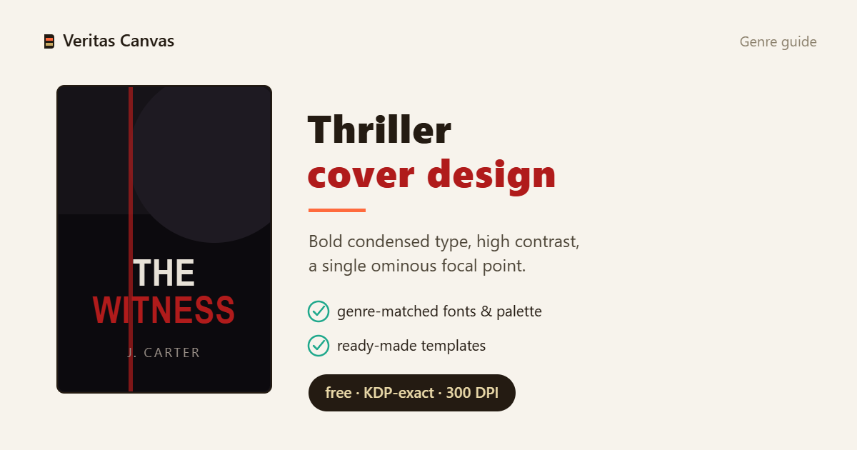 How to Design a Thriller & Crime Book Cover